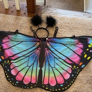 Colorful Butterfly Wings Costume